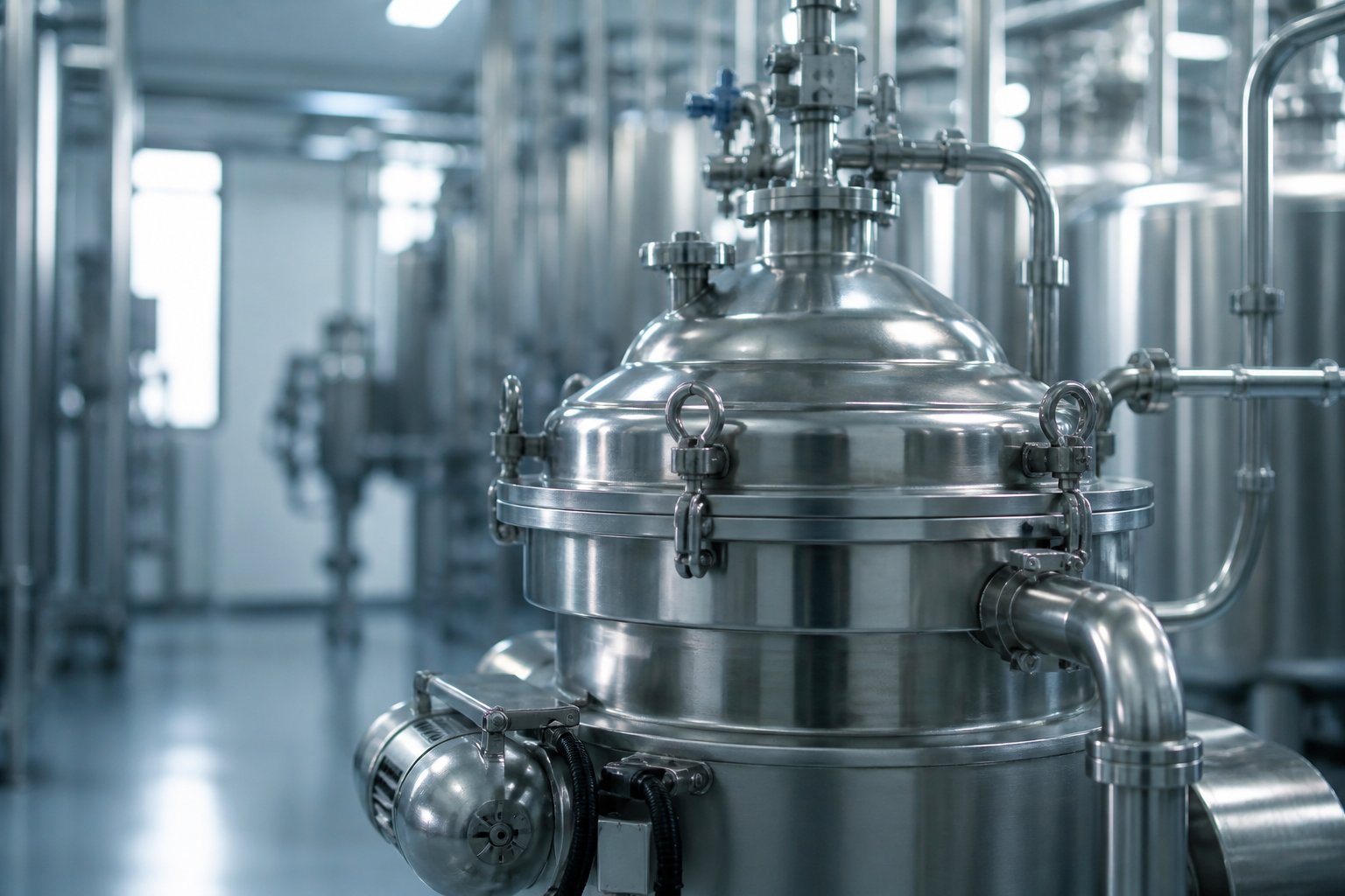 Probiotic manufacturing centrifugal separator